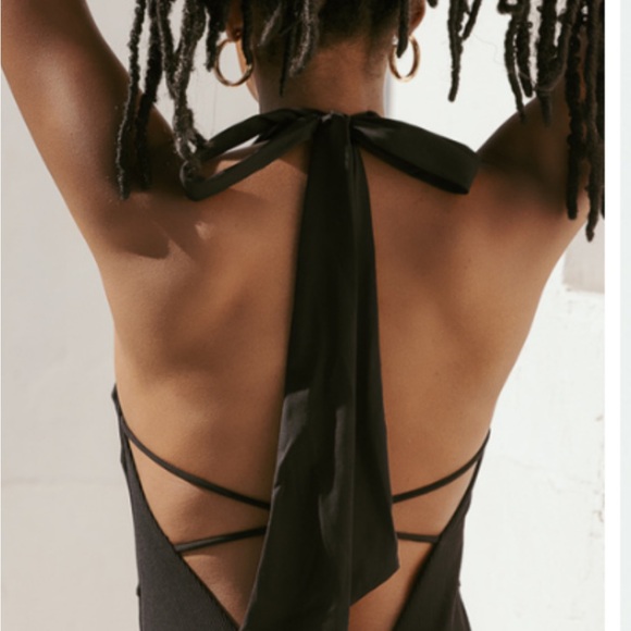 NWT POPFLEX Active Reef Romper Women's One Piece Swimsuit BLACK Size M - Picture 4 of 12